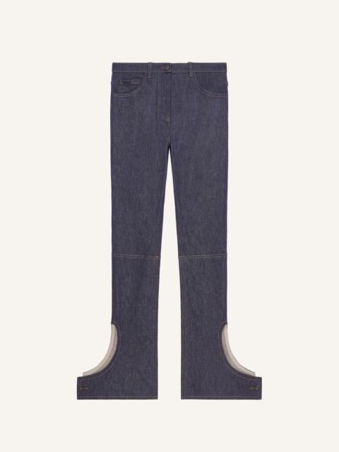 REVERSED DENIM PANTS