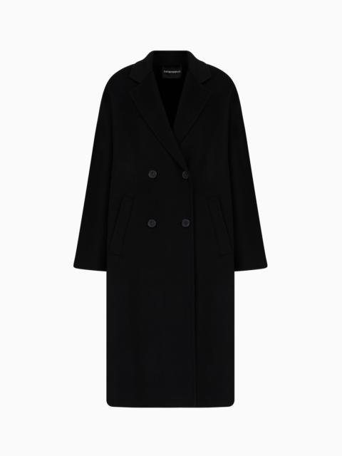 Casentino wool and cashmere double-breasted coat