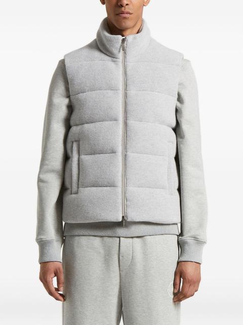 quilted high-neck gilet