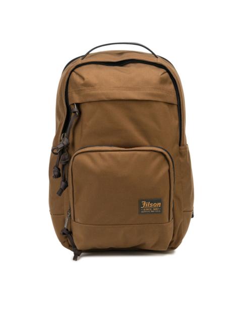 large logo-patch backpack