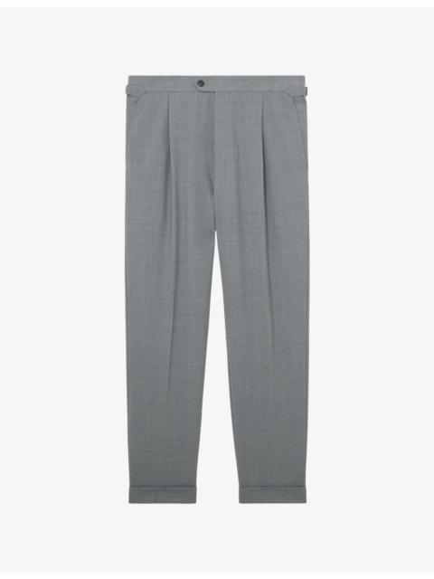 Promise Adjustable Tailored-Fit Stretch Wool-Blend Trousers