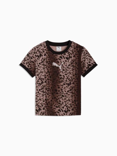 Leopard Luxe Women's Slim Tee