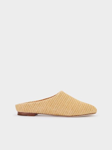 Raffia Riad Slipper In Natural