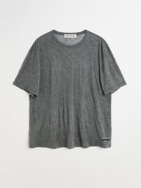 New Box T-shirt Anthracite Crinkle Guaze