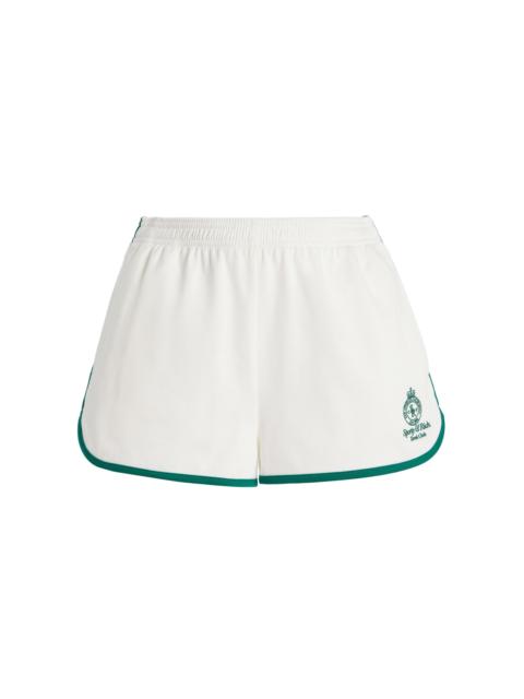 Crown Cotton-Pique Tennis Shorts green