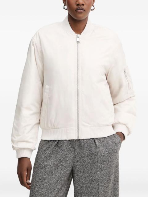zipped bomber jacket