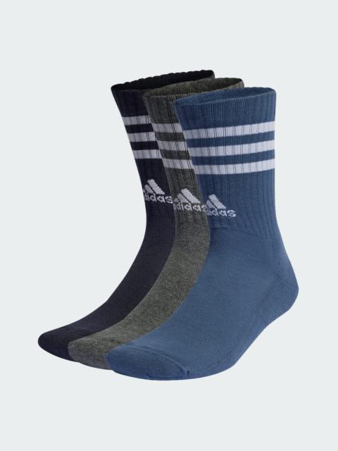 3-Stripes Cushioned Crew Socks 3 Pairs