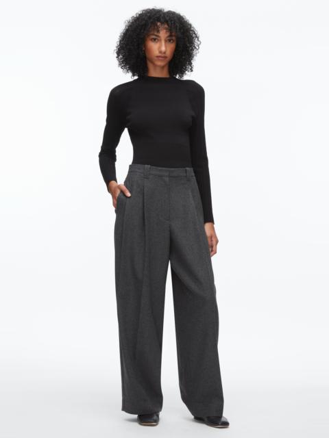 Flannel Double Pleat Trouser