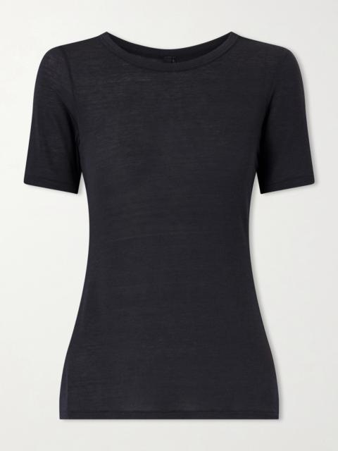 Stretch-modal And Cashmere-blend T-shirt
