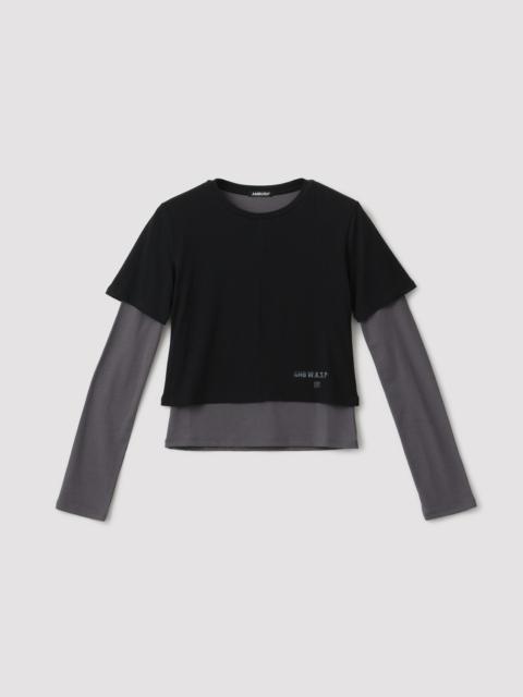 FITTED LAYERED L/S T-SHIRT