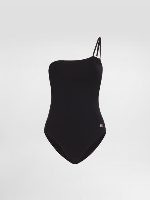 One-piece one-shoulder swimsuit