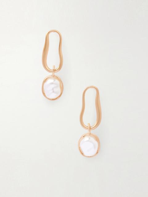 Vera Gold-tone Faux Pearl Earrings