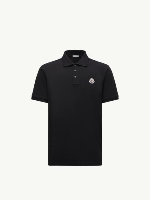 Logo Patch Cotton Piquet Polo Shirt
