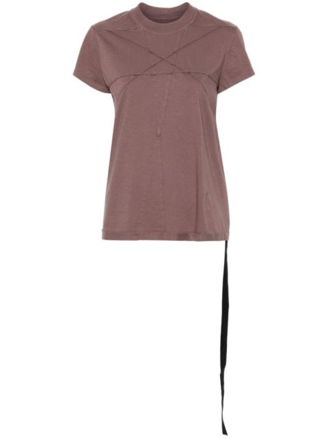 tonal-stitching cotton T-shirt