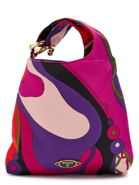Pucci Emilo Patterned Silk-twill top Handle bag