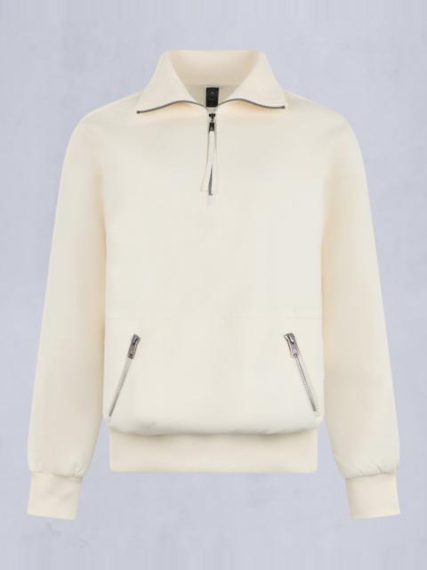 MIX MEDIA QUARTER ZIP SWEATER