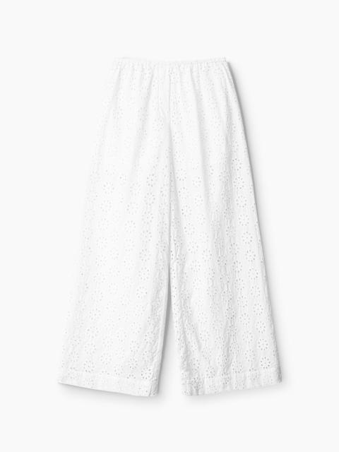 STAUD BONFIRE PANT WHITE EYELET