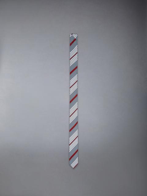 JACQUARD 4-BAR SILK COTTON TIE