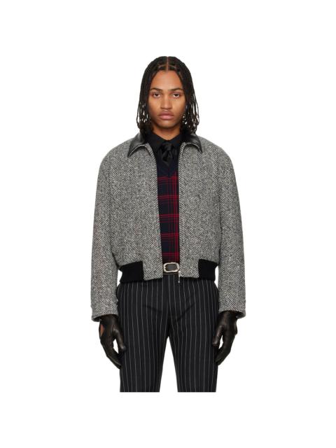 Black & White Harrington Jacket