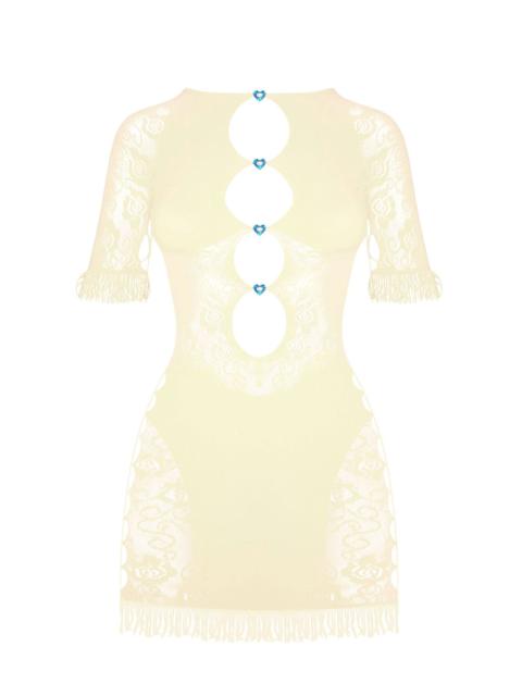 FLORAL MIRANDA DRESS IN BUTTER