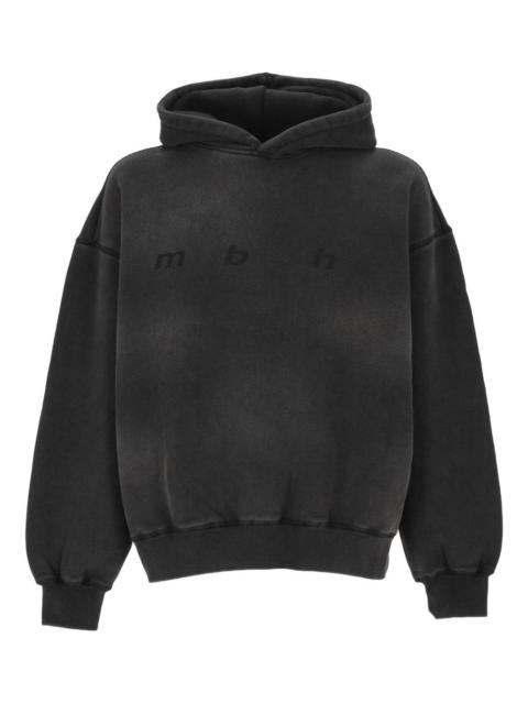 washed-effect hoodie