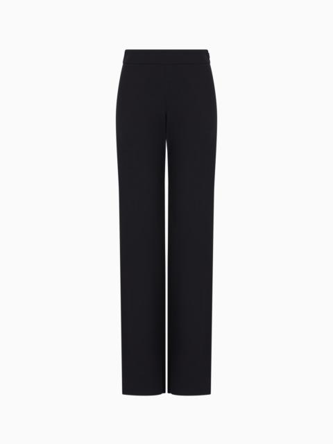 Wool crepe trousers