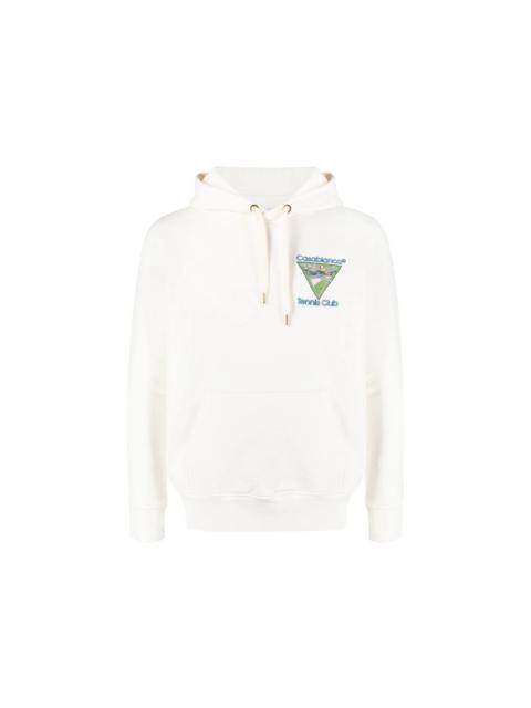 Casablanca Tennis Club Icon Hoodie White