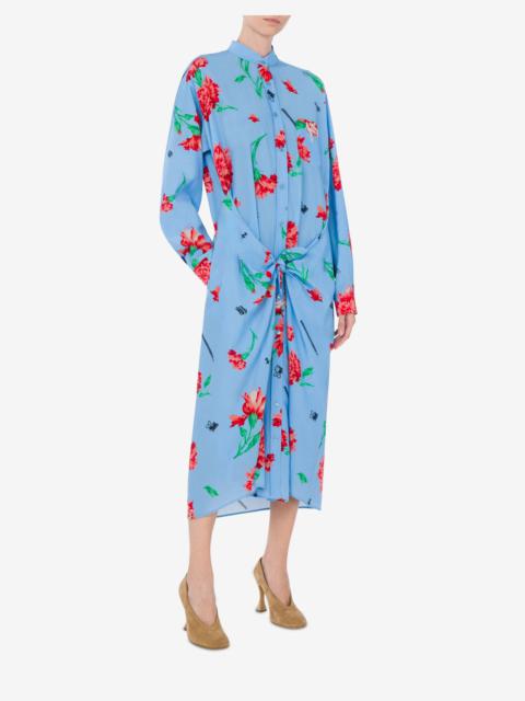 CUPRO CANVAS DRESS CARNATION PRINT