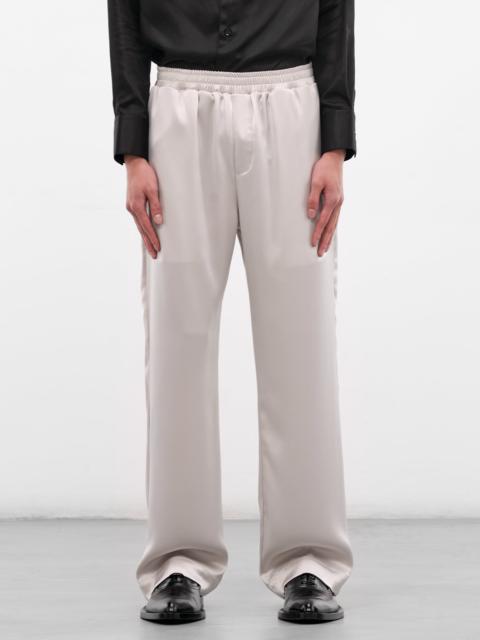 Light Gray Satin Track Pants