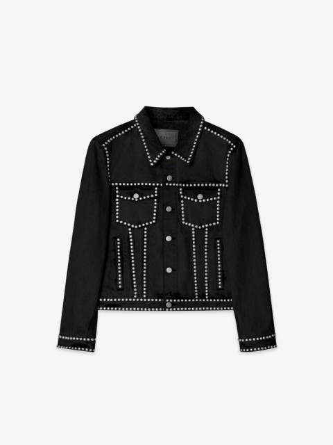 DENIM JACKET 75 BLACK STUDDED