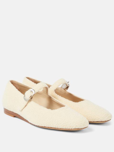 Canvas Mary Jane flats