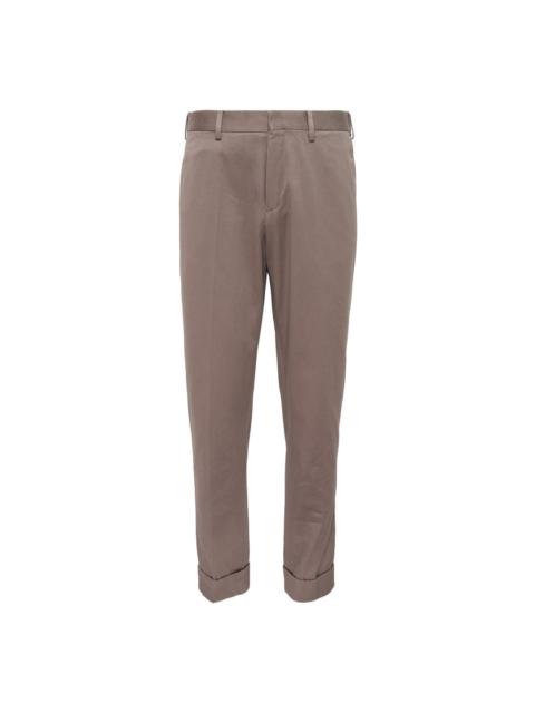 Regular Fit Cropped Cuff Pants
