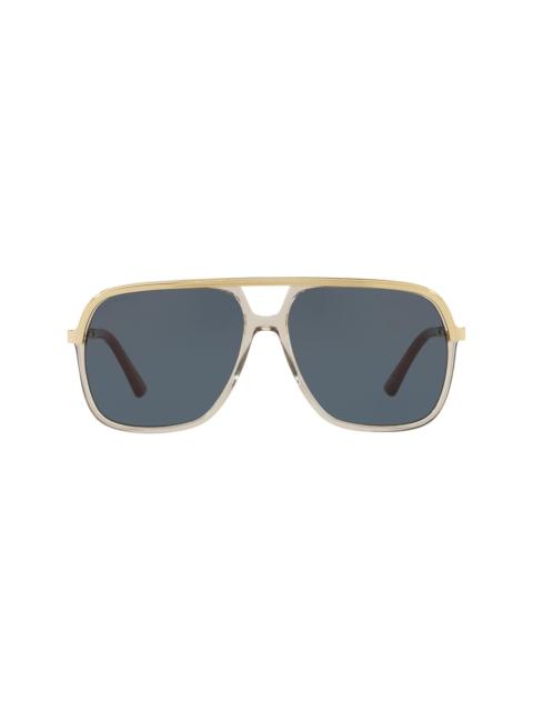 pilot-frame sunglasses