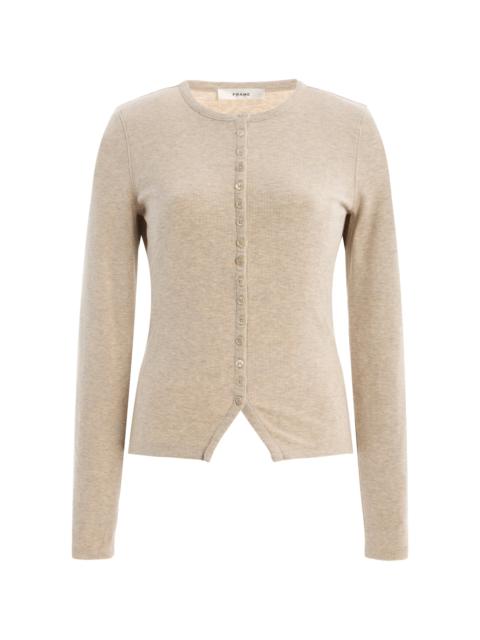 The Splay Ribbed Knit Top neutral