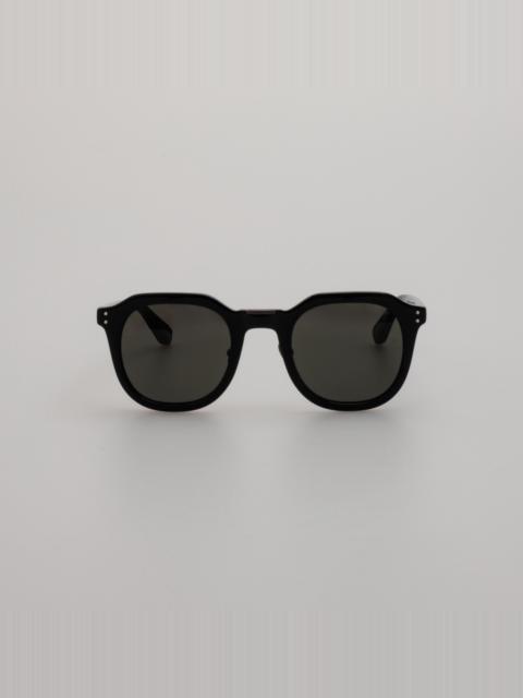 FLETCHER ANGULAR SUNGLASSES IN BLACK AND GREY
