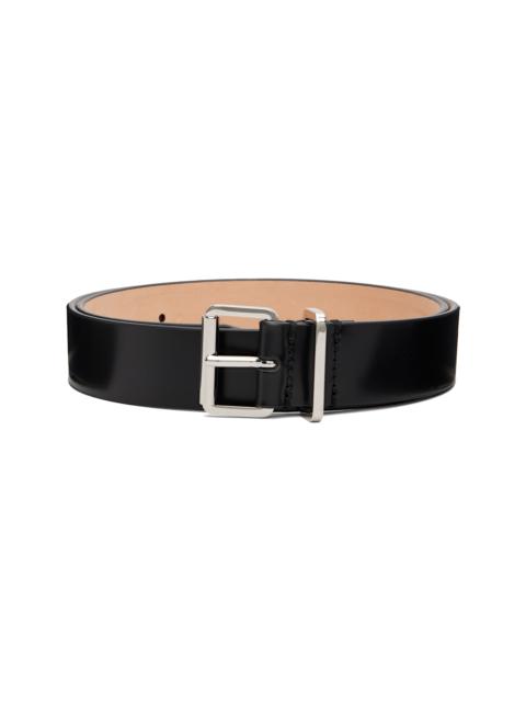 Black Simple Buckle Belt