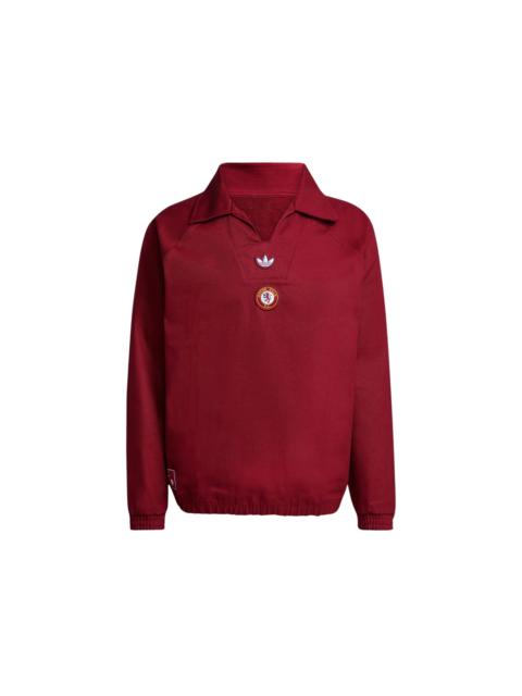 adidas Aston Villa FC Terrace Icons Drill Sweatshirt Team Coll Burgundy