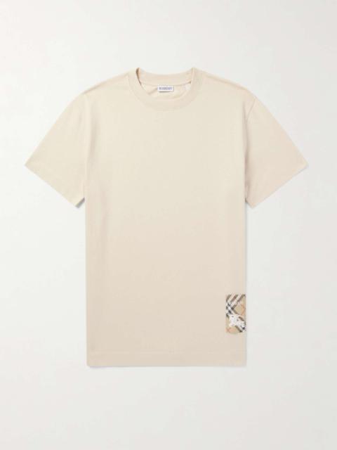 Logo-Appliquéd Cotton-Jersey T-Shirt