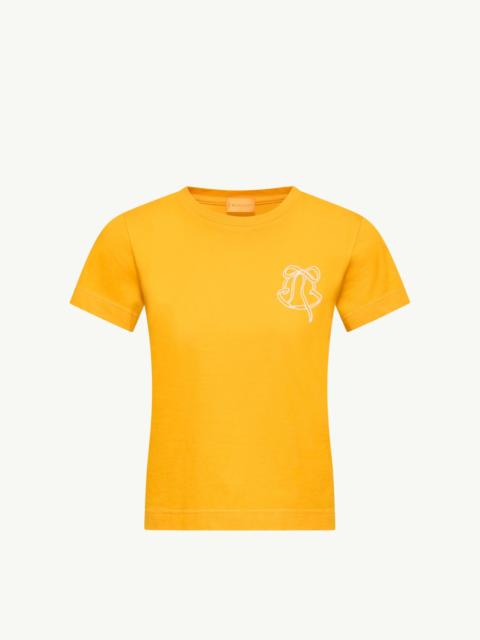 Embroidered Logo Cotton T-Shirt