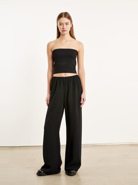 BLACK CREPE EASY PANTS