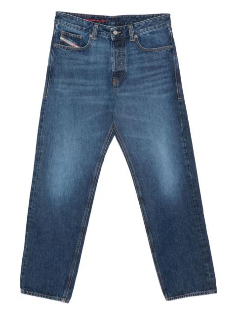 straight-leg cotton jeans