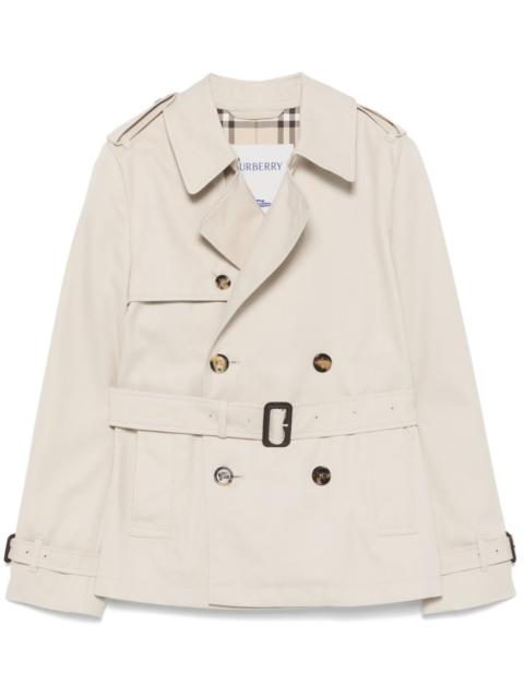 double-breasted trench jacket