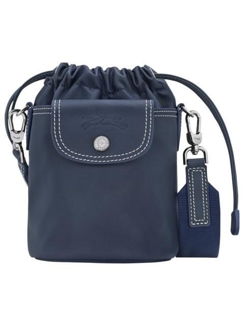 Le Pliage Xtra XS Bucket bag Navy - Leather