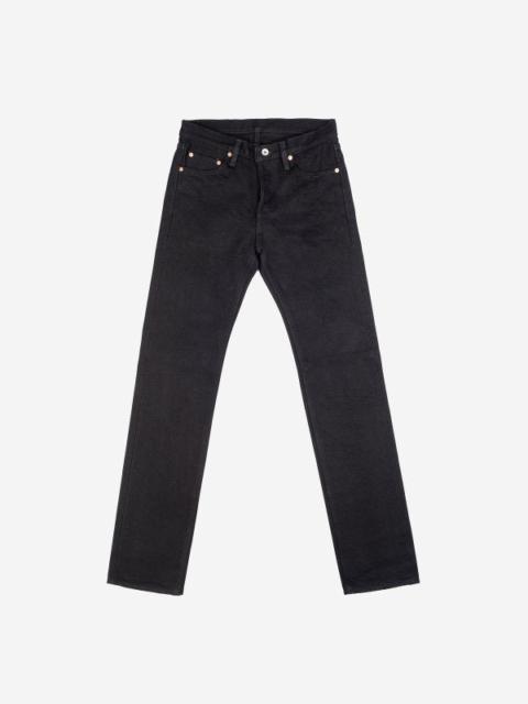 IH-666S-SBG 21oz Selvedge Denim Slim Straight Superblack Fade to Grey
