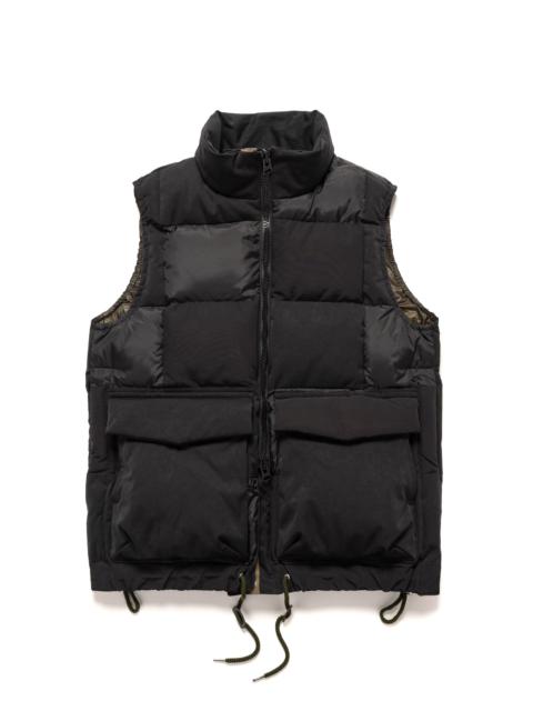 Faux Suede Mix Vest Black