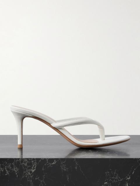 Calypso 70 leather sandals White