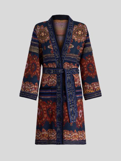 JERSEY JACQUARD COAT