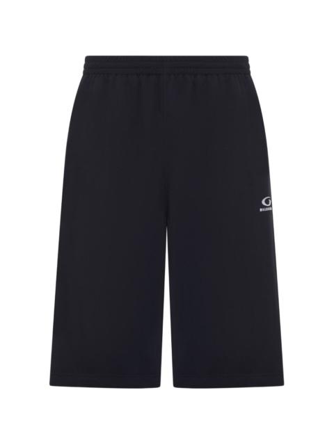 logo track shorts
