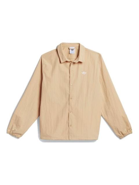 adidas originals Unisex Coach Sports Jacket Brown GL9969