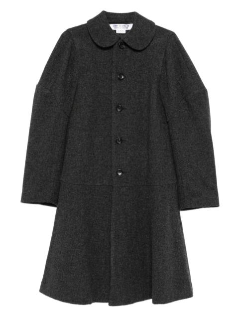 wool single-breasted coat